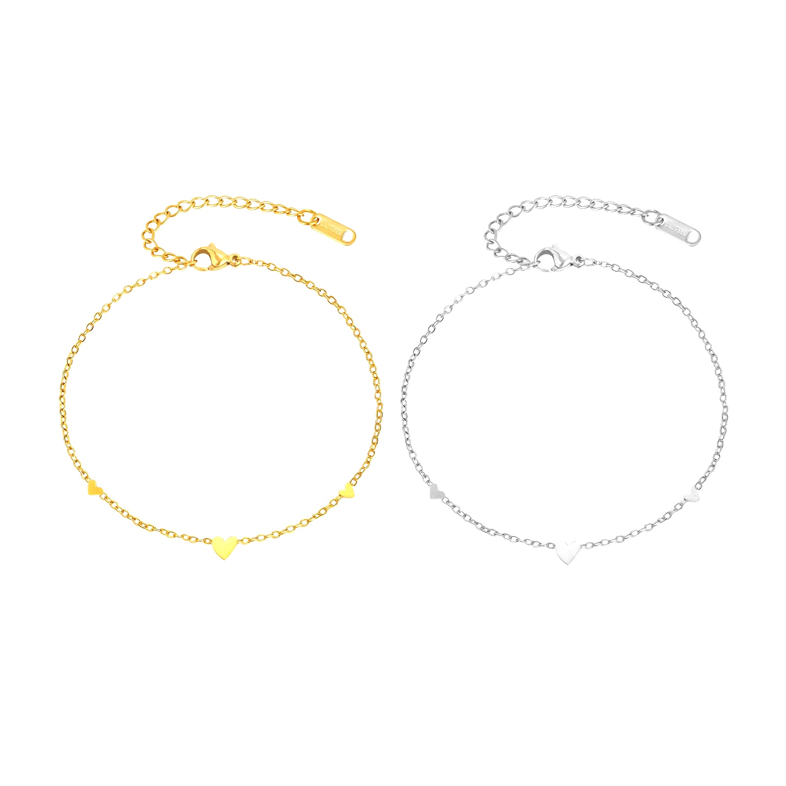Stainless Steel Heart Anklets  - Jc Jewelry & Watches Photos recension och pris