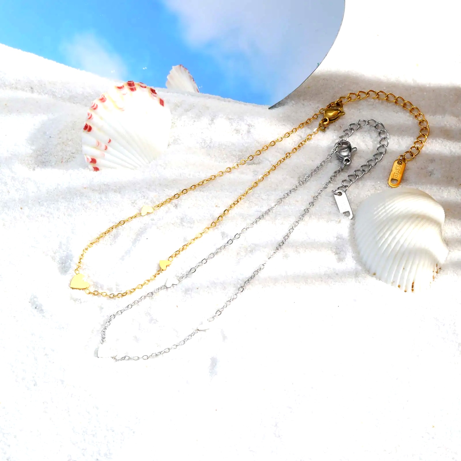 Stainless Steel Heart Anklets  - Jc Jewelry & Watches Photos recension och pris