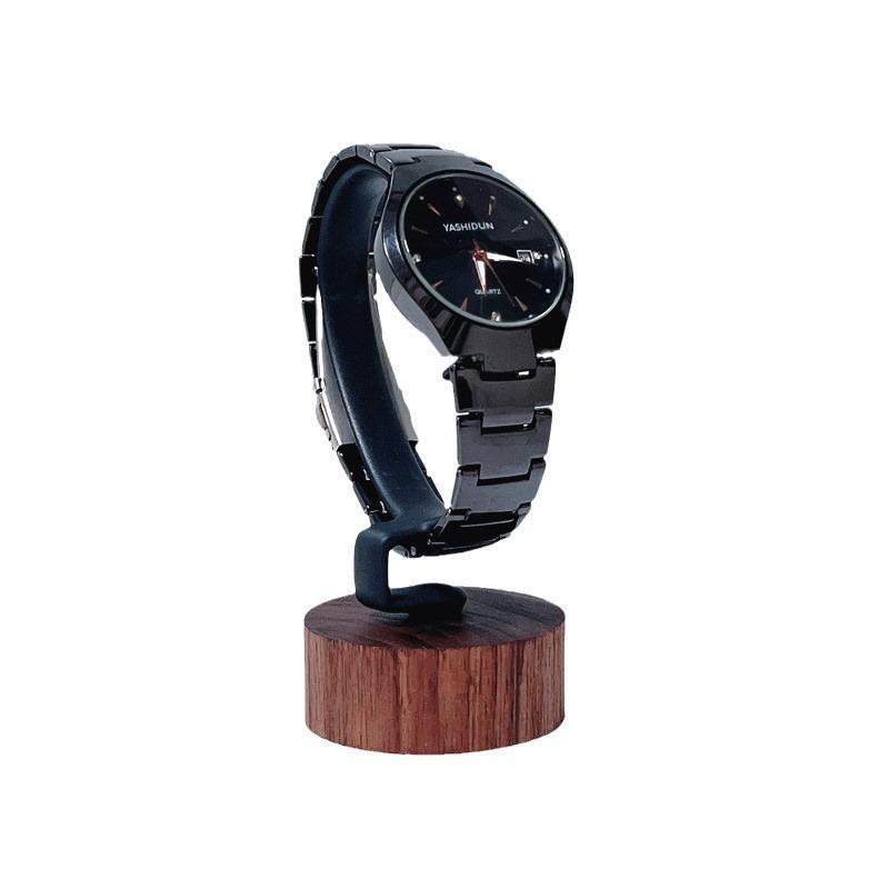 New Wooden C Shaped Watch Disp - Jewelry And Watches Inc recension och pris