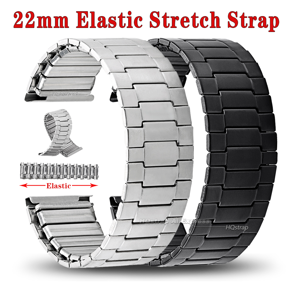 Elastic Steel Watch Strap 22mm - Seiko Watch Prospex recension och pris
